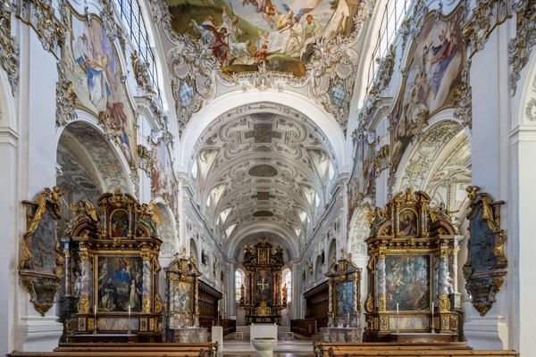Mein "Blick zum Chor" im Welfenmünster St.Johannes Baptist Steingaden