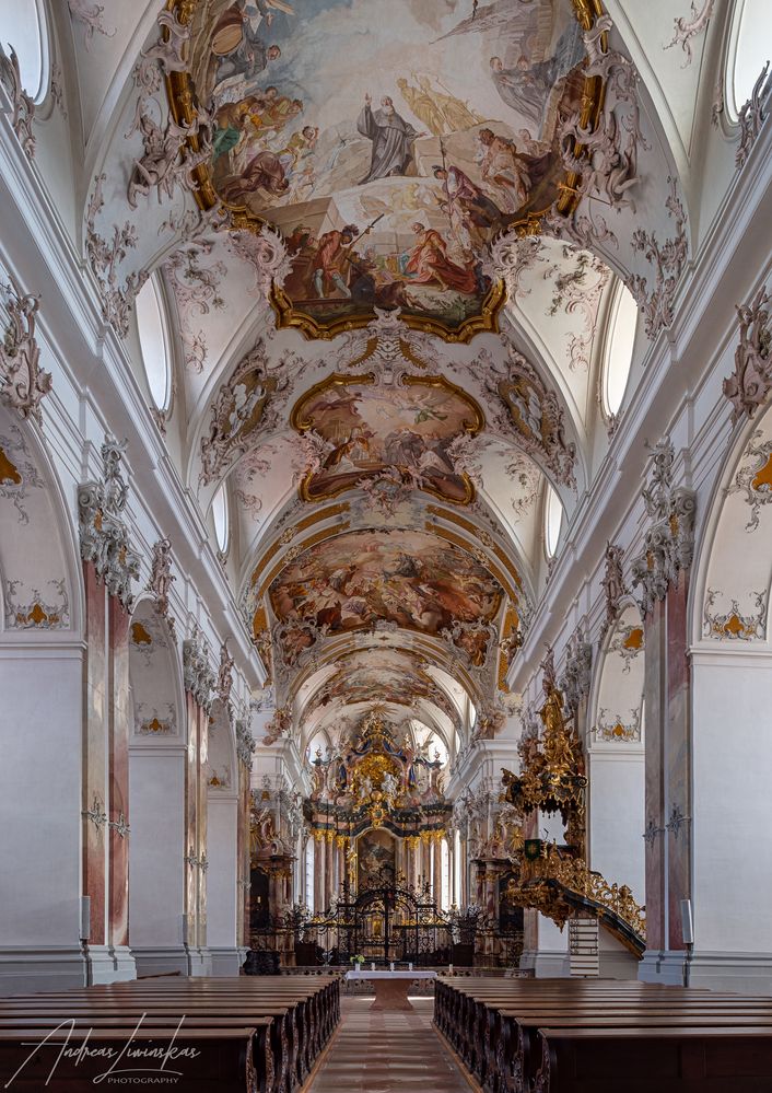 Mein "Blick zum Chor" in der Abteikirche Amorbach