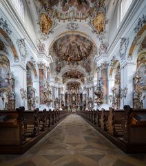 Mein "Blick zum Chor" in der  Basilika St. Alexander und St. Theodor (Ottobeuren)