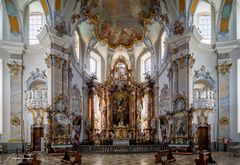  Mein" Blick zum Chor" in der Basilika Vierzehnheiligen