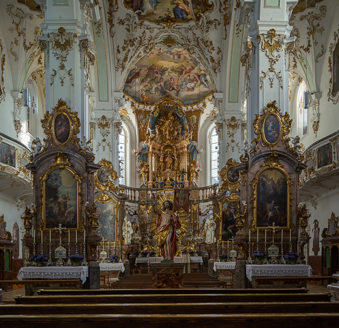  Mein "Blick zum Chor" in der Klosterkirche Andechs