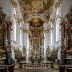 Mein "Blick zum Chor" in der Klosterkirche Mariä Himmelfahrt Roggenburg