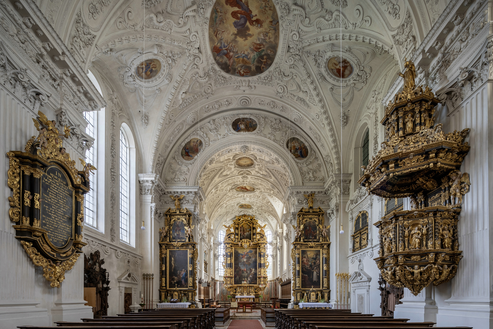 Mein "Blick zum Chor" in der Klosterkirche Mariä Himmelfahrt Wettenhausen