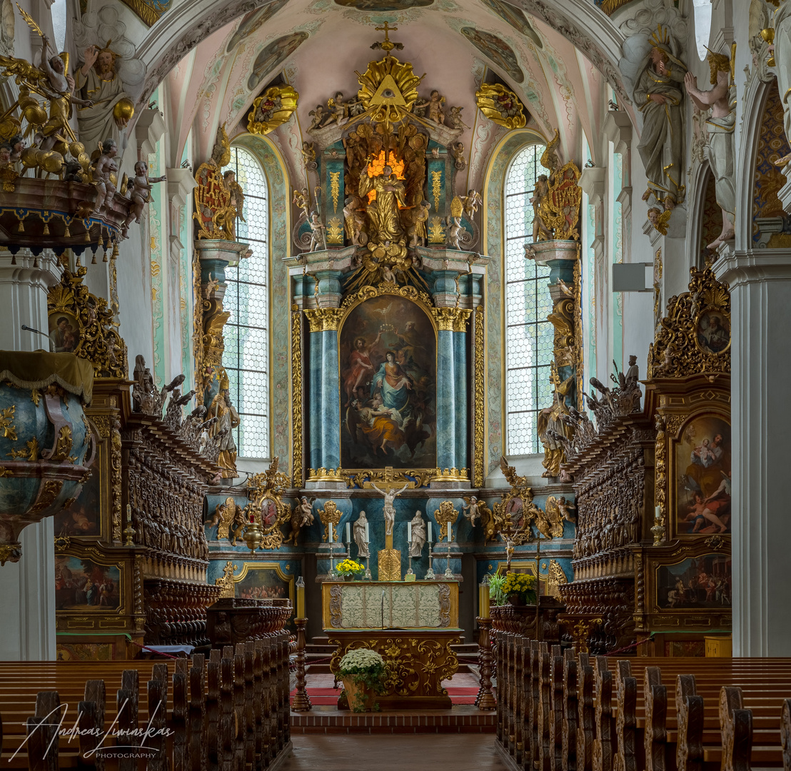  Mein "Blick zum Chor" in der Klosterkirche St Magnus (Bad Schussenried)