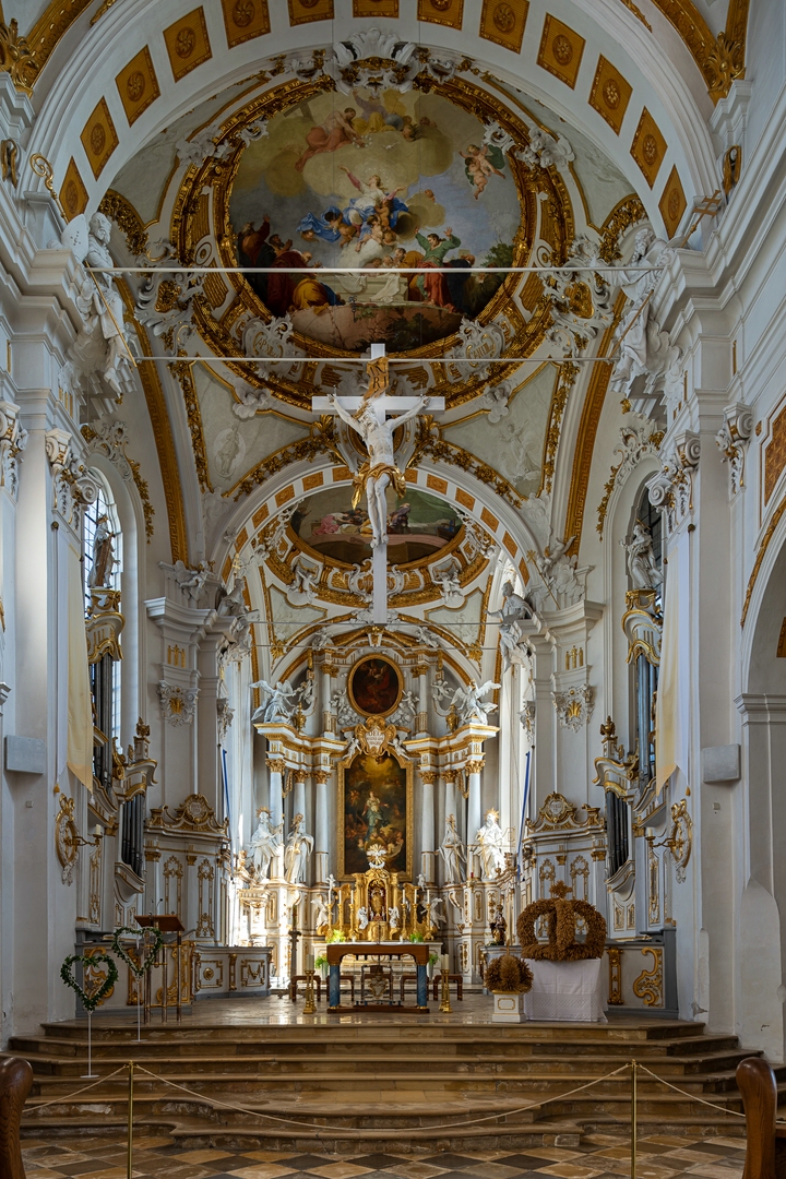 Mein "Blick zum Chor" in der Klosterkirche St. Peter und Paul (Oberelchingen)