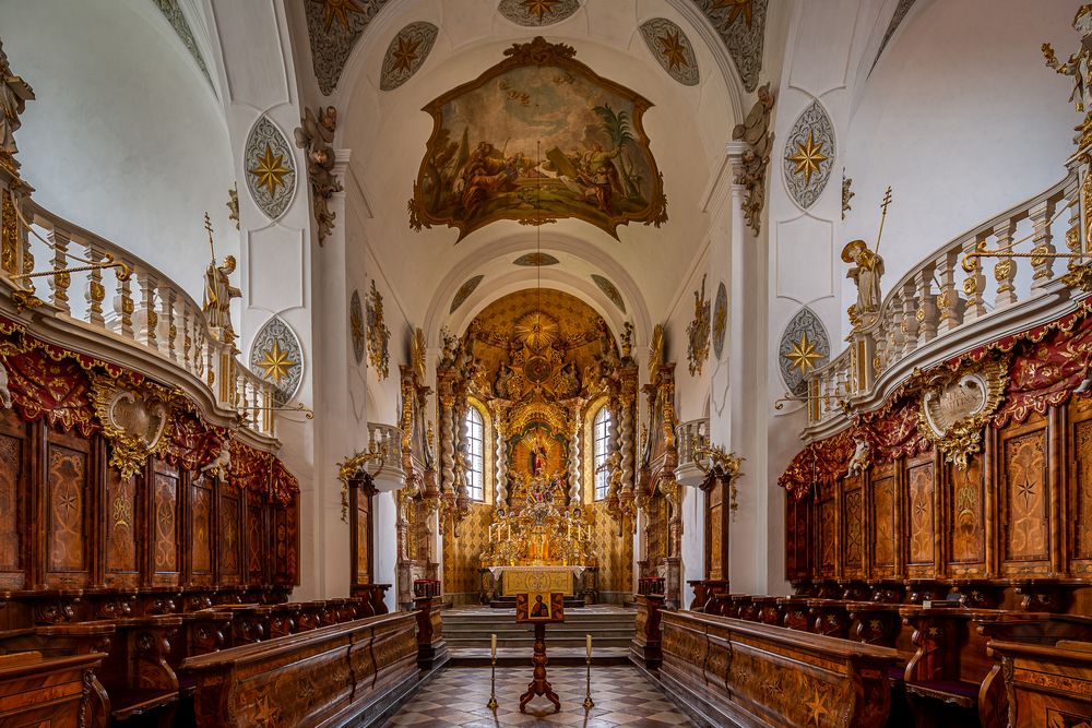 Mein  "Blick zum Chor" in der Klosterkirche Windberg