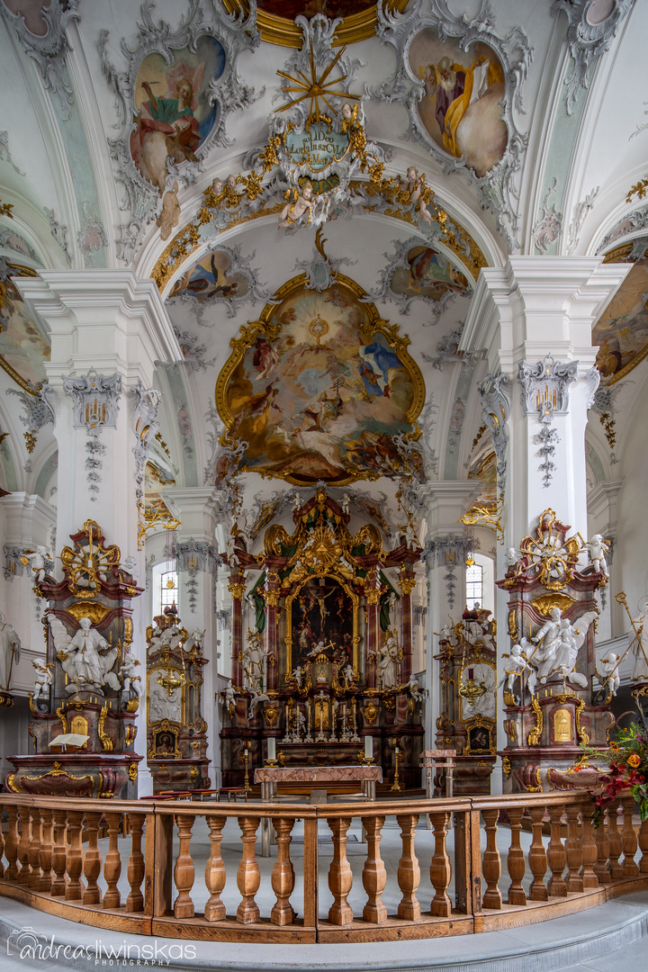  Mein "Blick zum Chor" in der Pfarrkirche St.Georg Isny