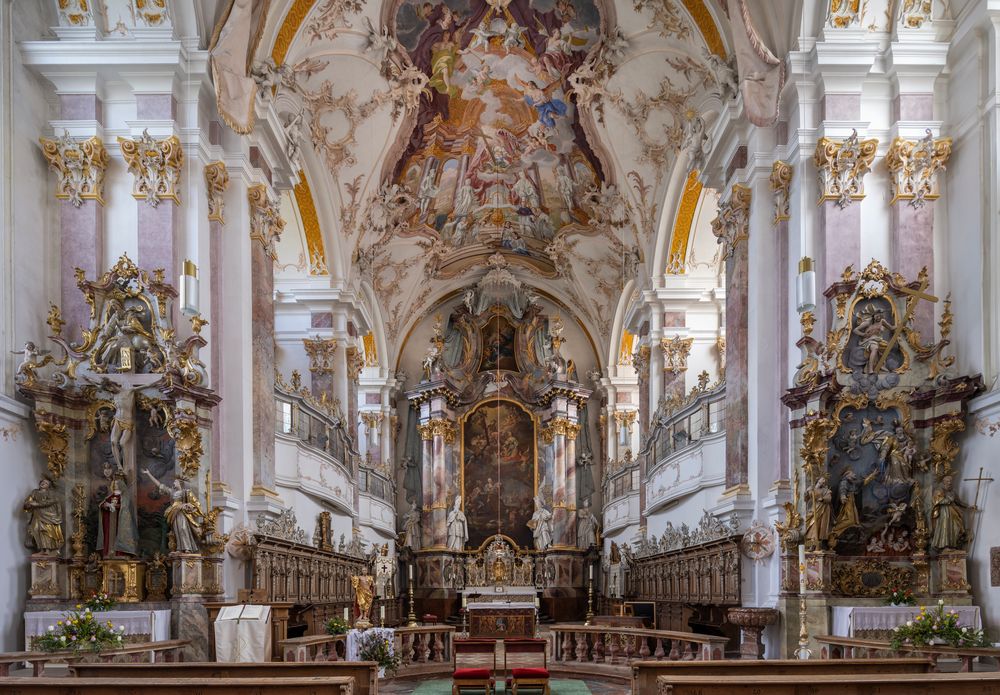  Mein "Blick zum Chor" in der Stadtpfarrkirche St. Margareta Baumburg