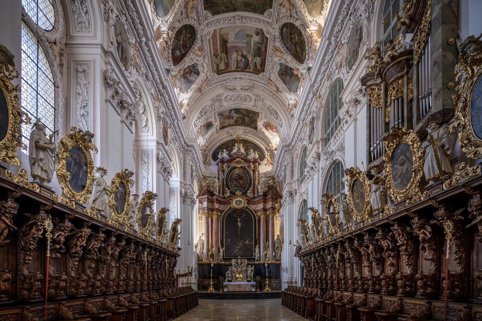  Mein "Blick zum Chor" in der Stiftsbasilika Waldsassen