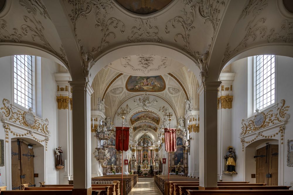 Mein "Blick zum Chor" in der Wallfahrtskirche Mariä Geburt Roggenburg Schießen  
