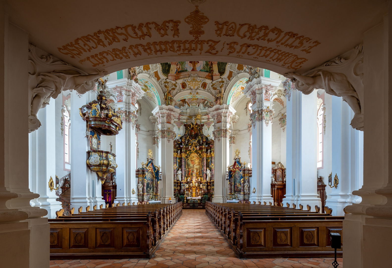 Mein "Blick zum Chor" in der Wallfahrtskirche Steinhausen