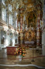 Mein "Blick zum Chor" in der Wieskirche (Steingaden)