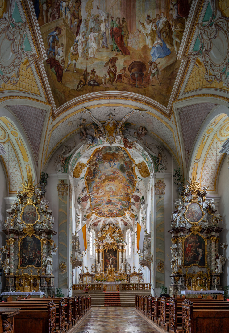  Mein "Blick zum Chor"St. in der Klosterkirche Johannes Evangelist (Mallersdorf)