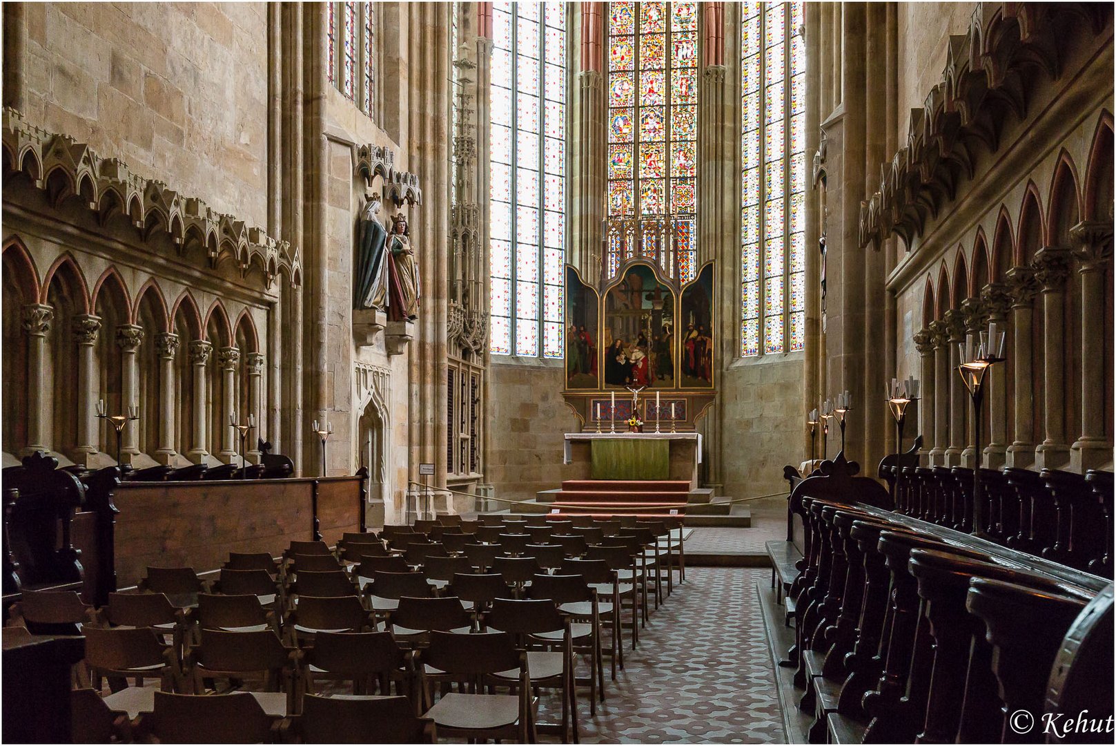 Mein Blick zum Hochaltar im Dom zu Meißen