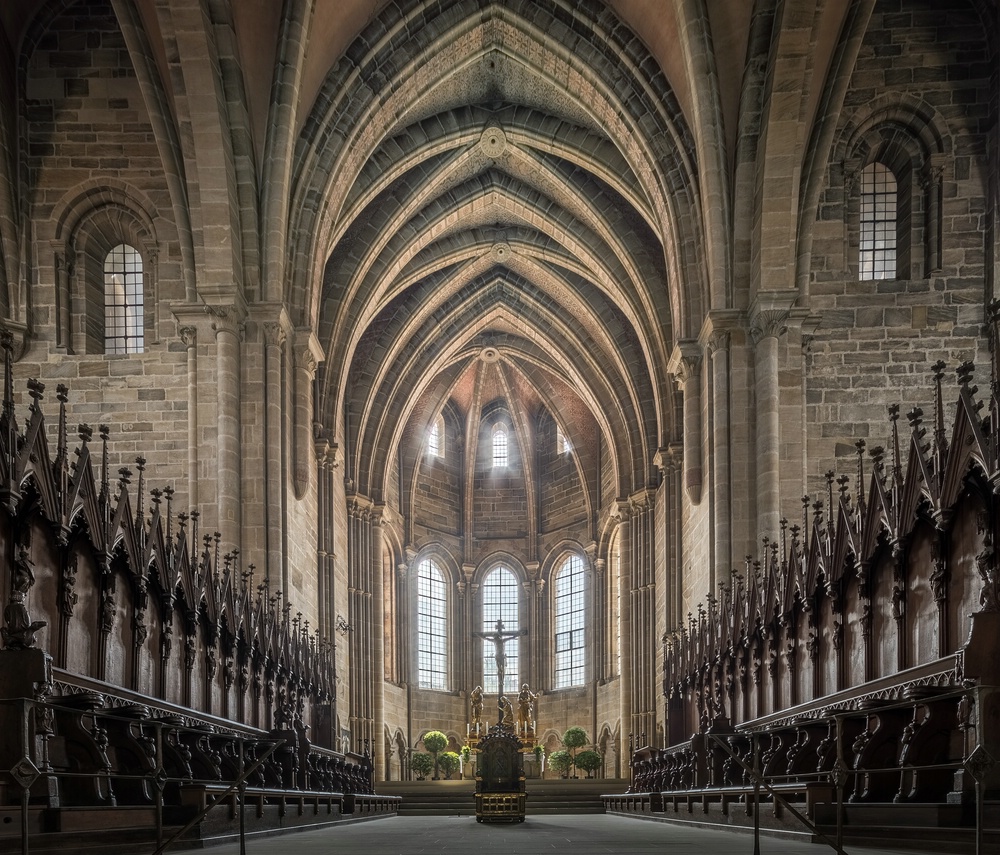 Mein "Blick zum Westchor " im Bamberger Dom St. Peter und St. Georg