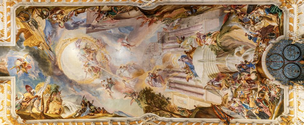 Mein "Blick zur Decke " in der Asamkirche Maria de Victoria Ingolstadt