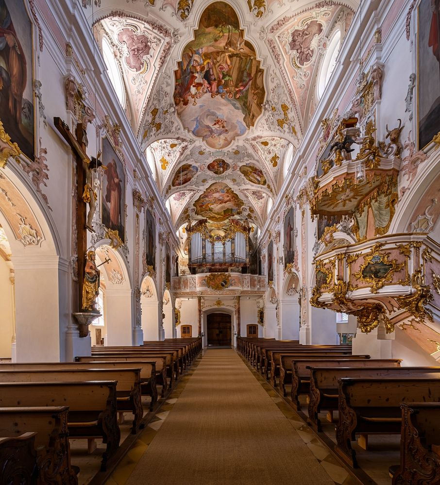 Mein "Blick zur Orgel" im Martinsmünster Fischbachau