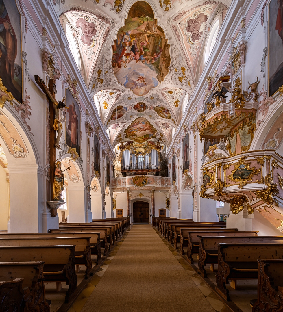 Mein "Blick zur Orgel" im Martinsmünster Fischbachau