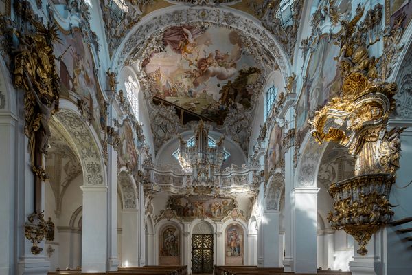 Mein "Blick zur Orgel" im Münster St. Johannes Baptist in Steingaden