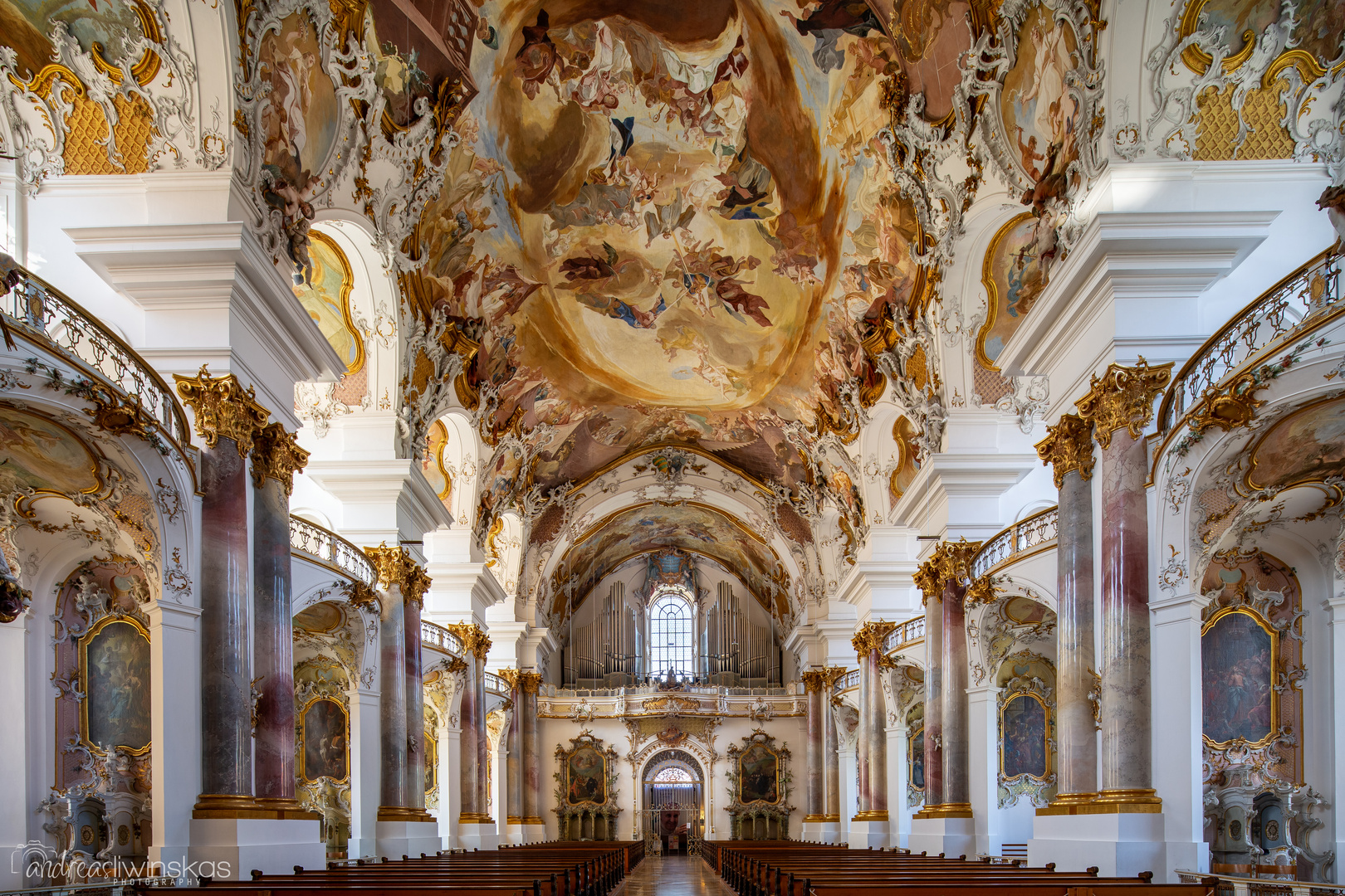 Mein "Blick zur Orgel" im Münster Zwiefalten 