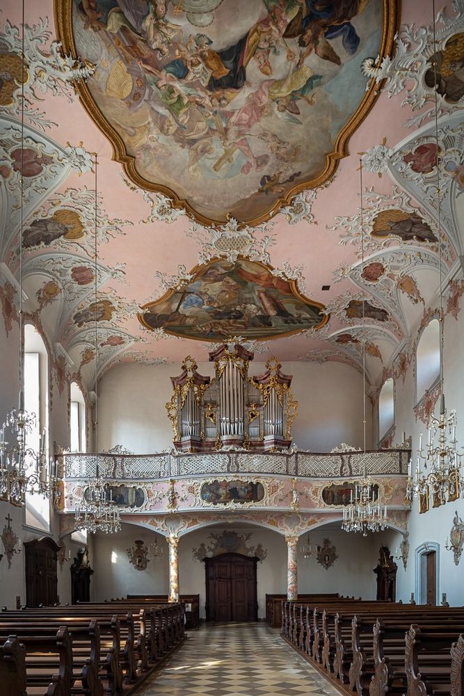 Mein "Blick zur Orgel" in der Augustinerkirche St.Michael (Münnerstadt)