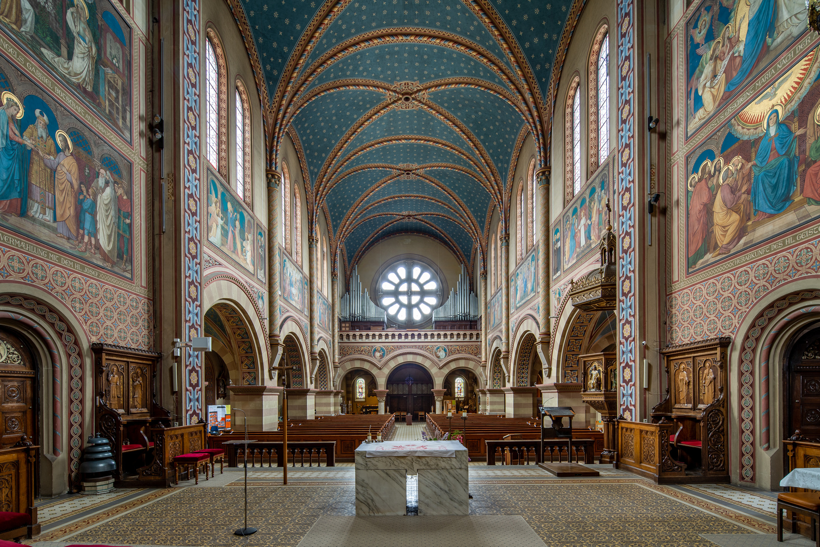  Mein "Blick zur Orgel" in der Klosterkirche Maria Hilf Cham