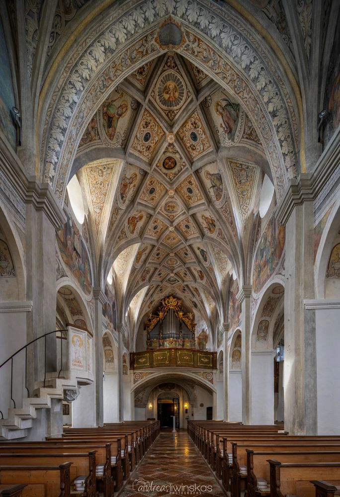 Mein "Blick zur Orgel" in der Klosterkirche St. Lambert Seeon Seebruck