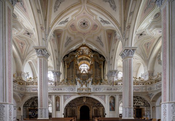 Mein "Blick zur Orgel" in der Pfarrkirche Heilig Kreuz Polling
