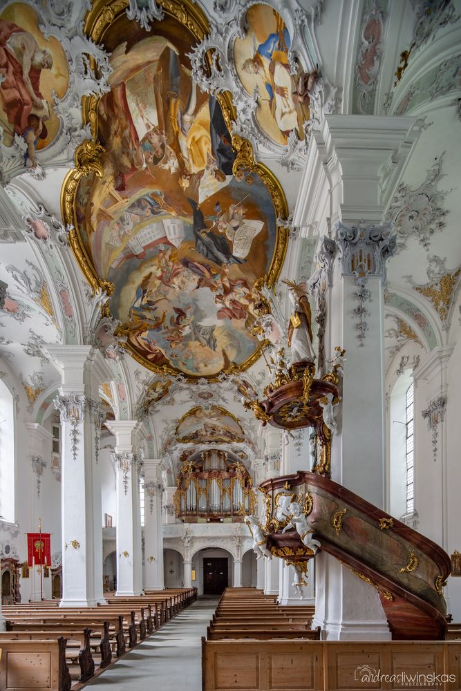  Mein "Blick zur Orgel" in der Pfarrkirche St.Georg Isny