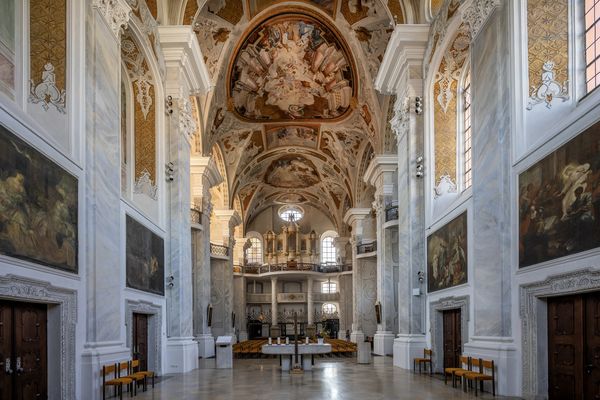 Mein "Blick zur Orgel" in der Stadtkirche Ellwangen