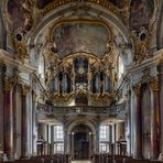 Mein "Blick zur Orgel" in der Wallfahrtskirche Käppele in Würzburg