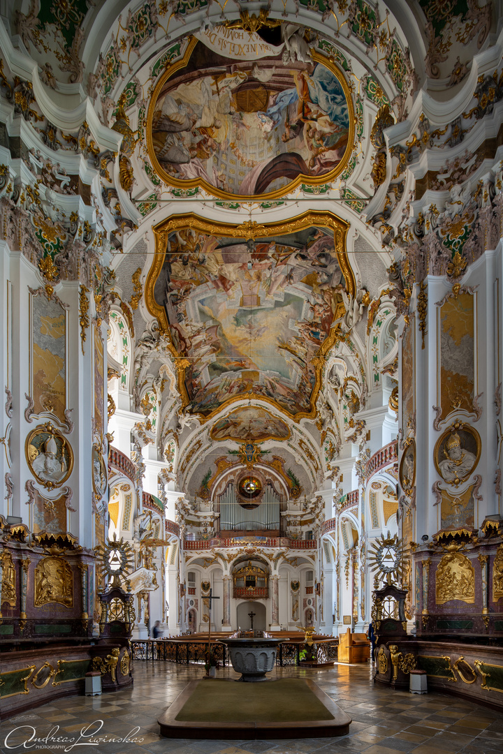 Mein "Blick zur Orgel" in derAsamkirche  St.Margaretha Osterhofen