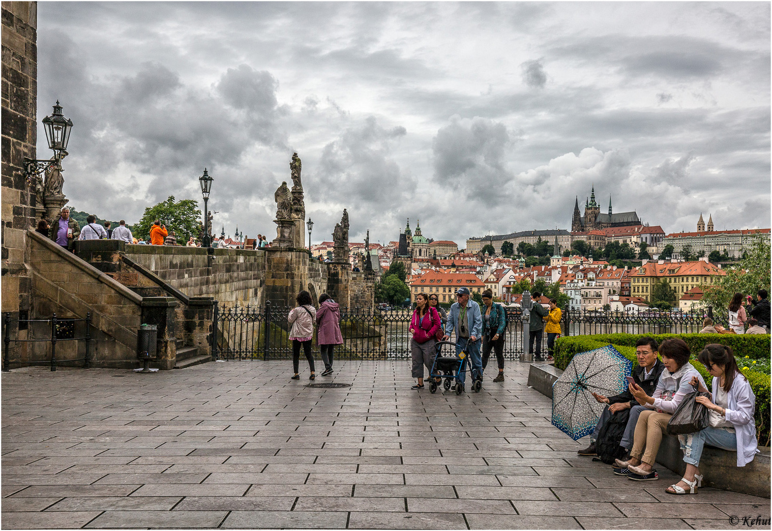 Mein Blick zur Prager Burg ...