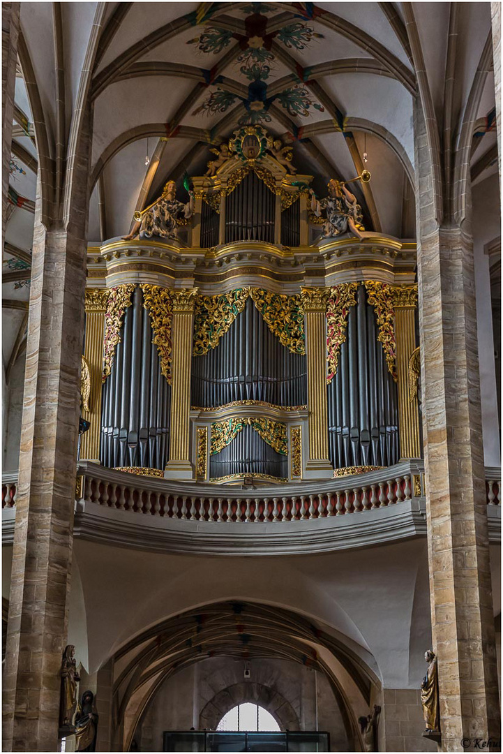 Mein Blick zur Silbermannorgel im Dom St. Marien