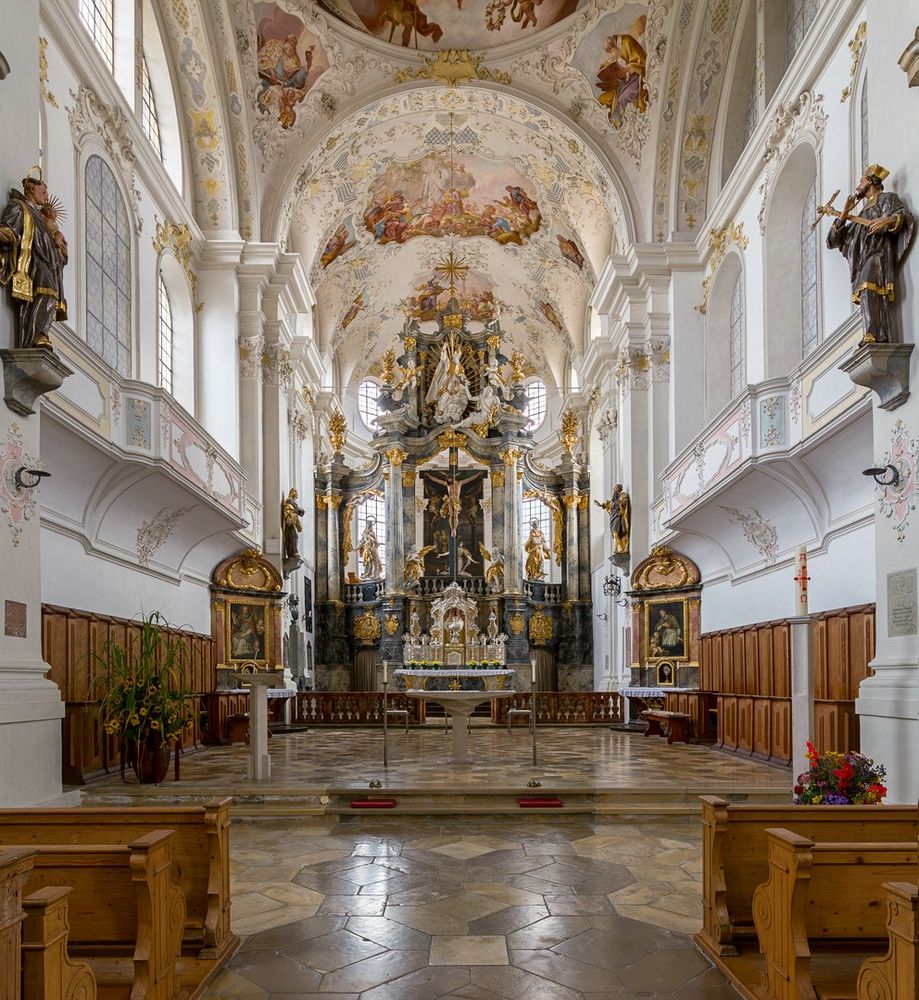 Mein Blick"zum Chor" in der Stadtpfarrkirche St. Martin (Marktoberdorf)