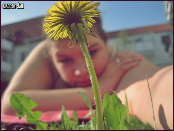 Mein Blümchen und ich ^^