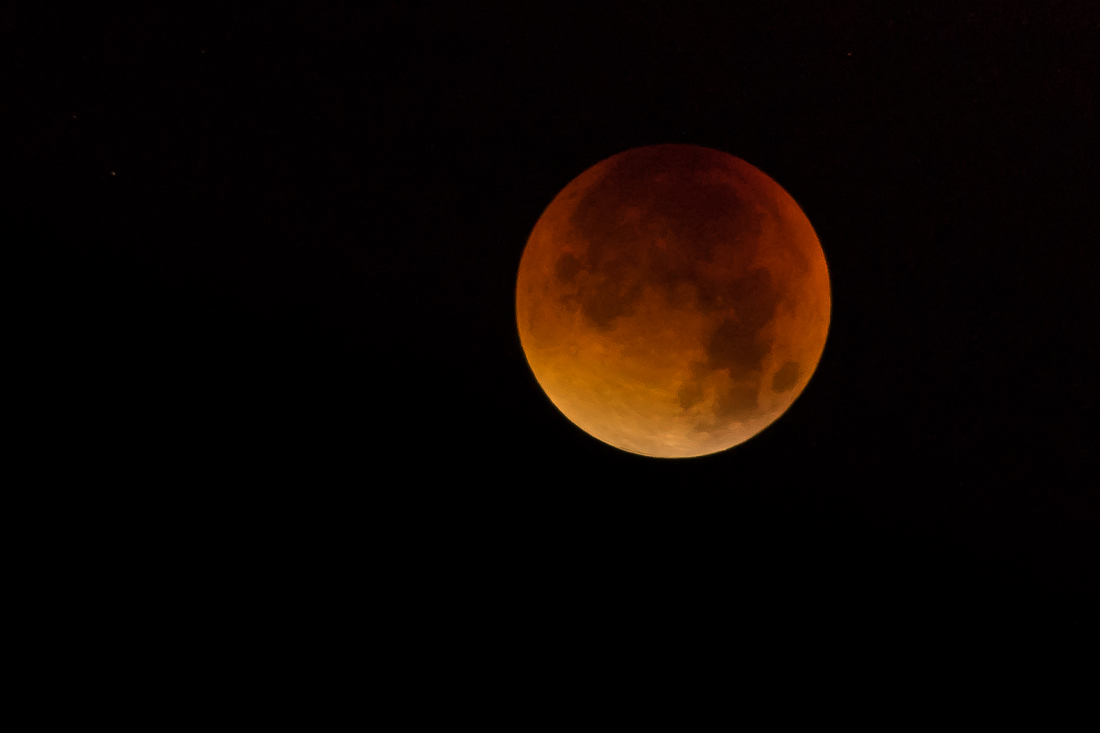 Mein Blutmond über Riehen am 28.09.2015