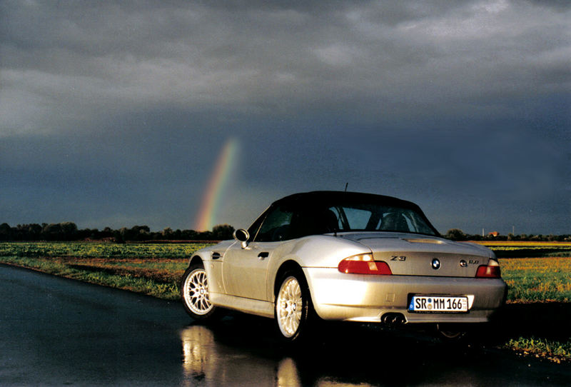 Mein BMW Z3 Cabrio mit Regenbogen