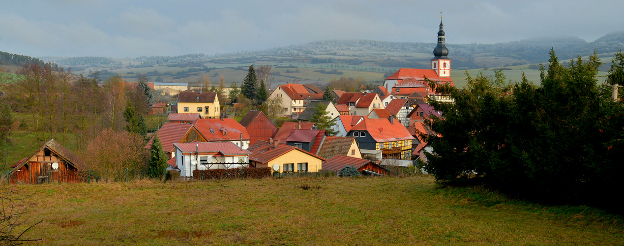 mein Dorf (panorama de mi pueblo)