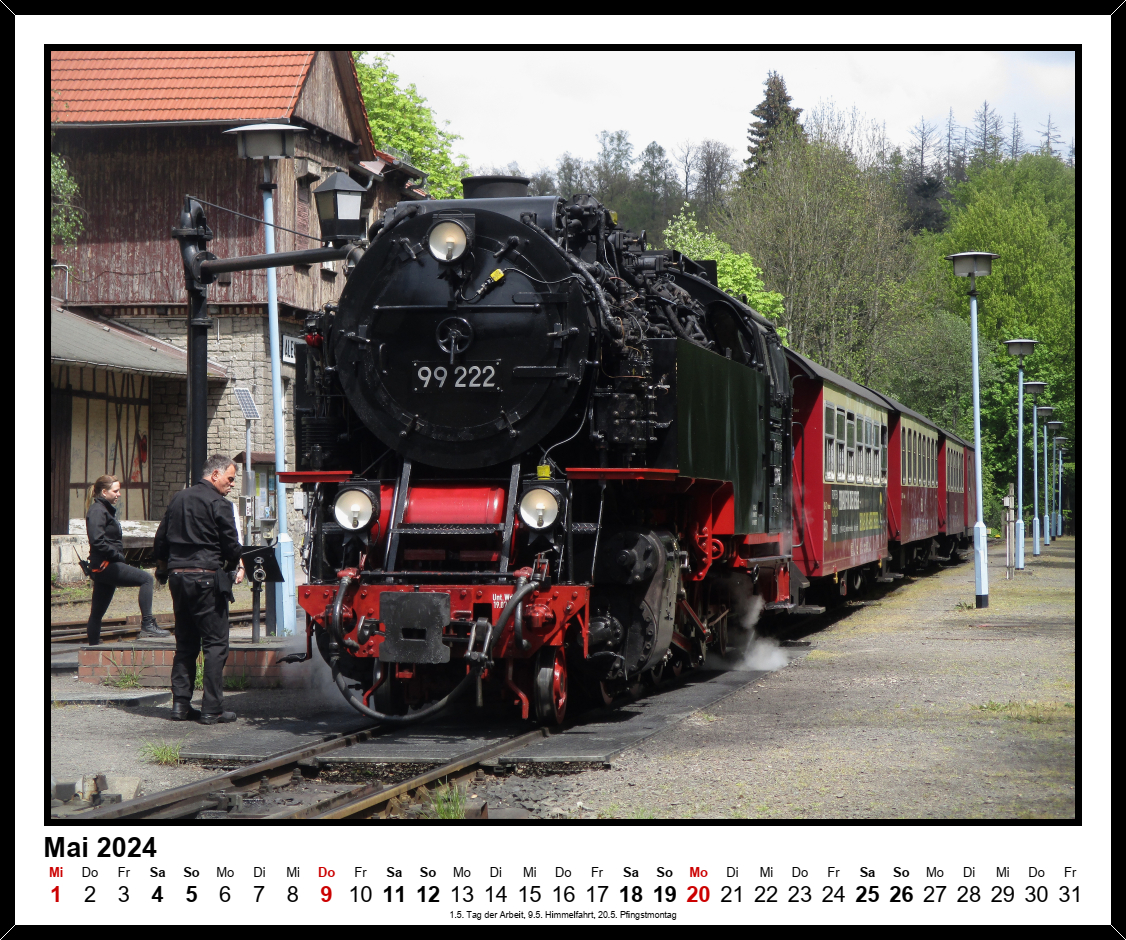 Mein Eisenbahn Kalender: Mai 2024.