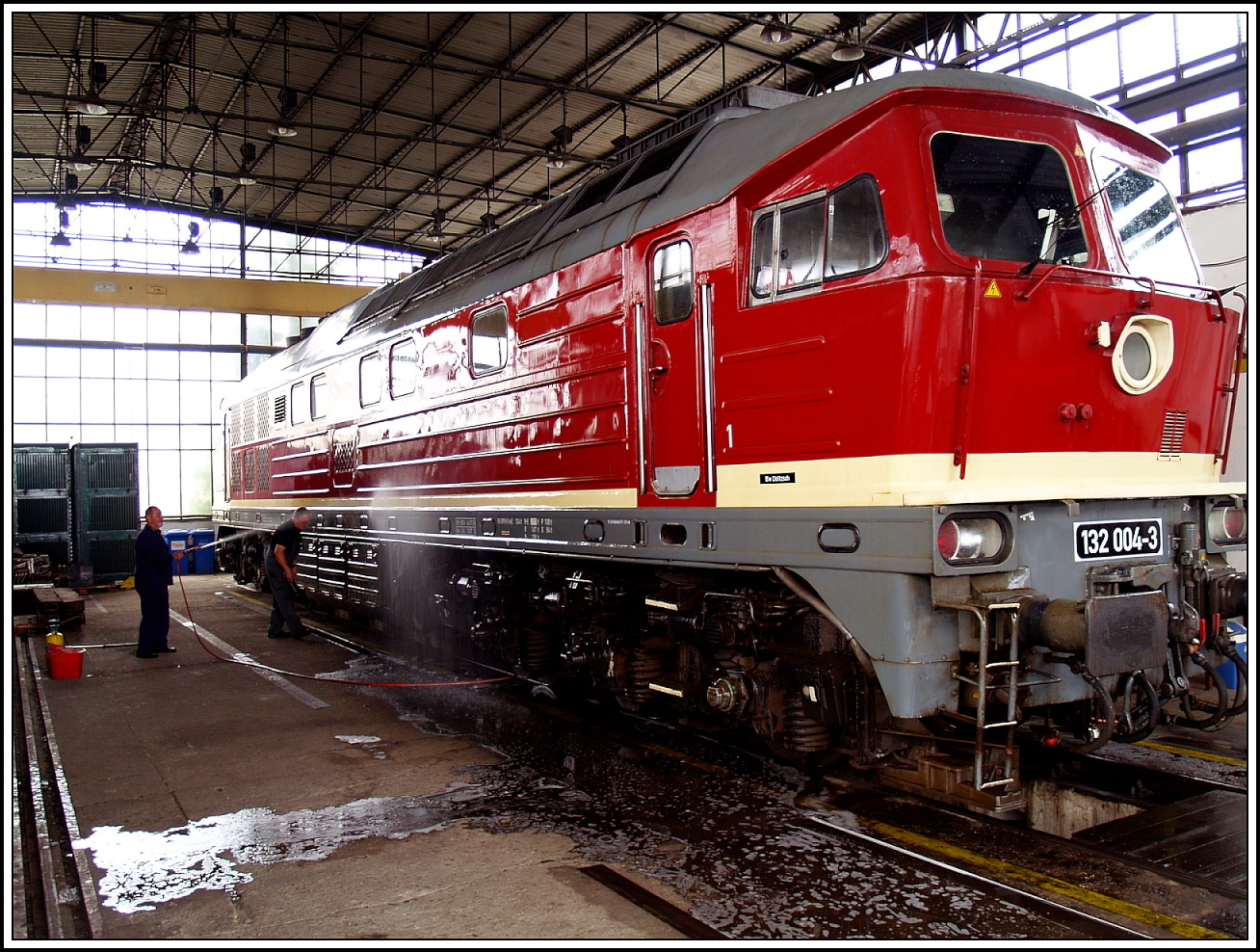 Mein Erlebnis- zurück in die DR Zeit im Jahr 2012 mit der 132 004 / Teil 5