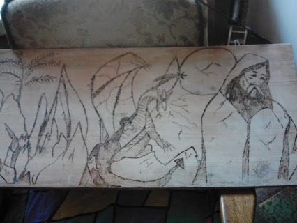mein Erste Tatto Bild auf Holz