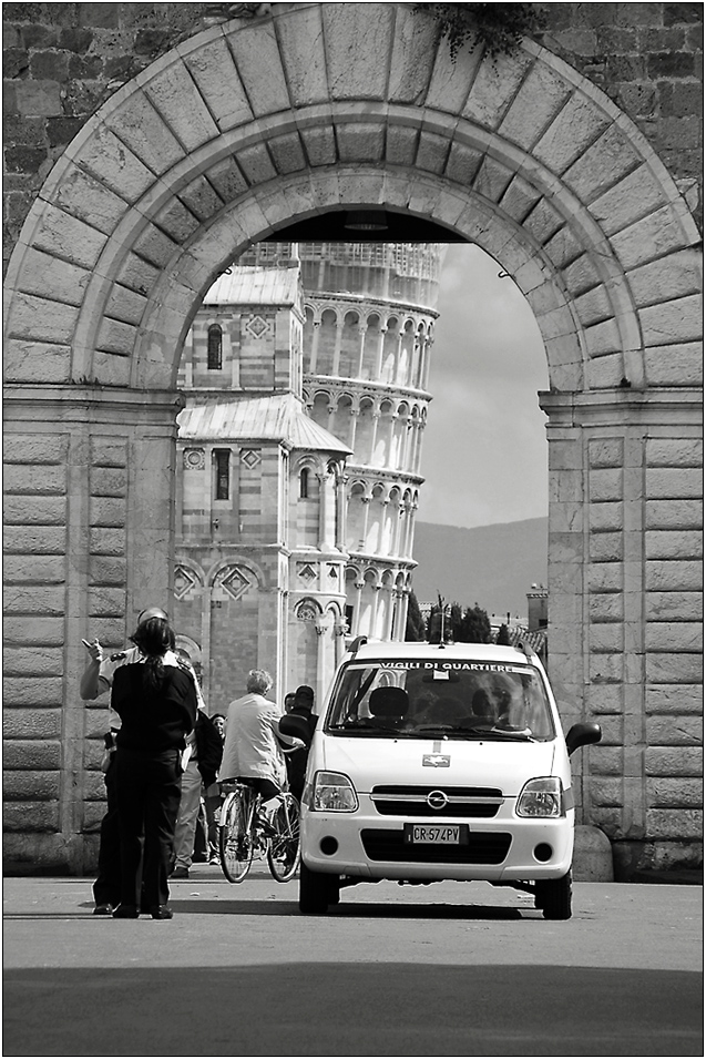 Mein erster Blick auf den schiefen Turm von Pisa