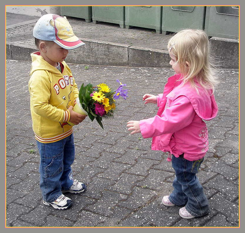 Mein erster Blumenstrauß...