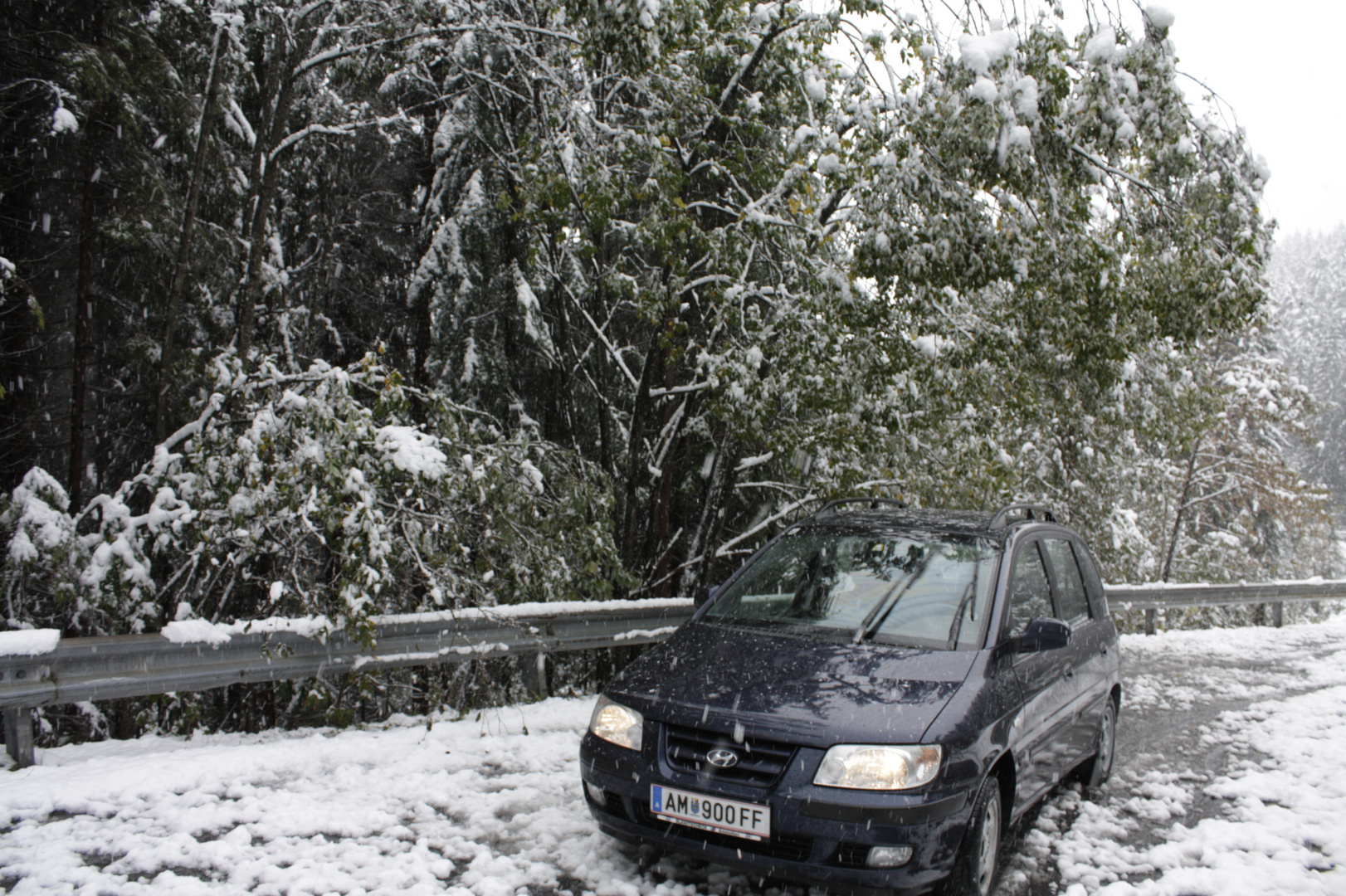 mein erster kontakt mit schnee