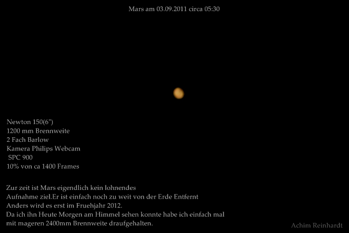 Mein erster Mars