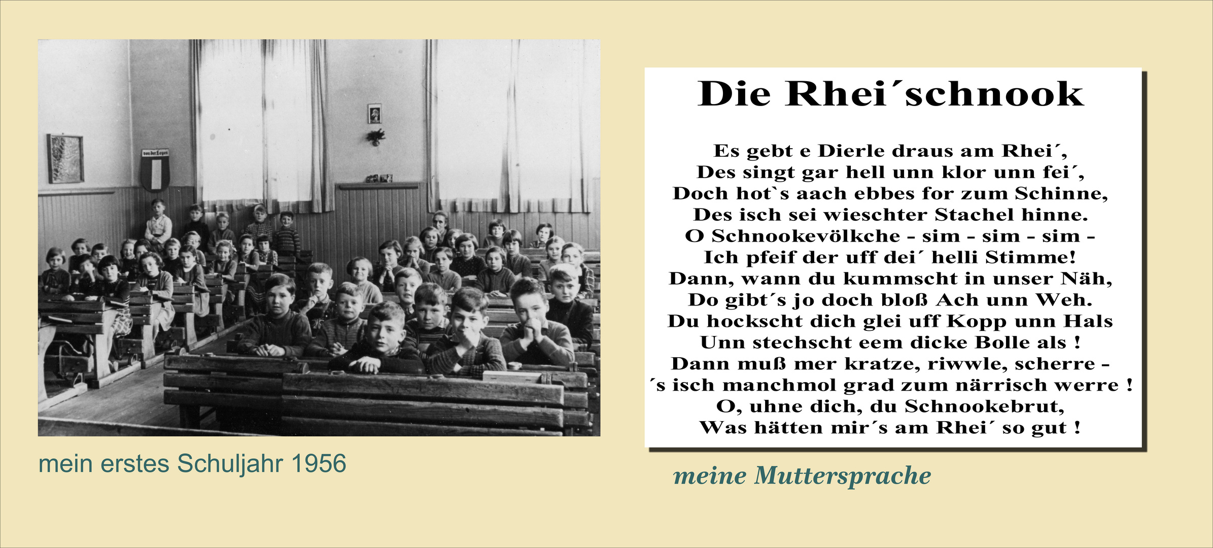 mein erstes Schuljahr 1956