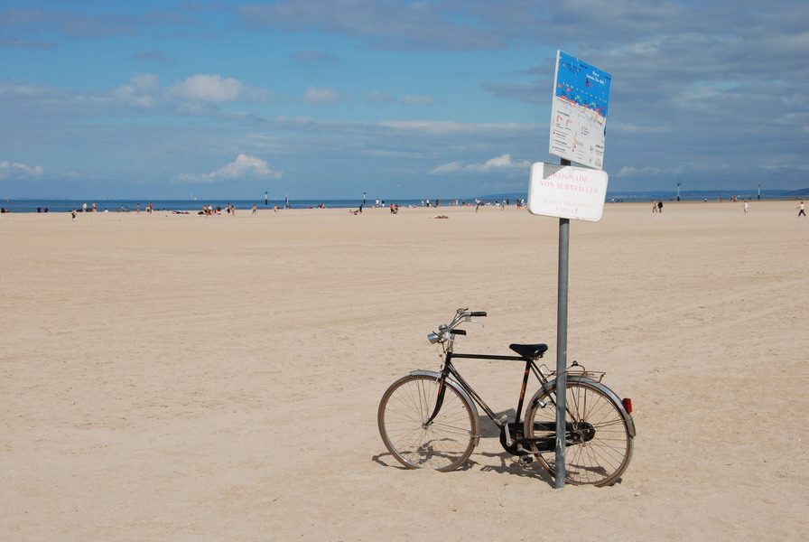 Mein Fahrrad am Strand