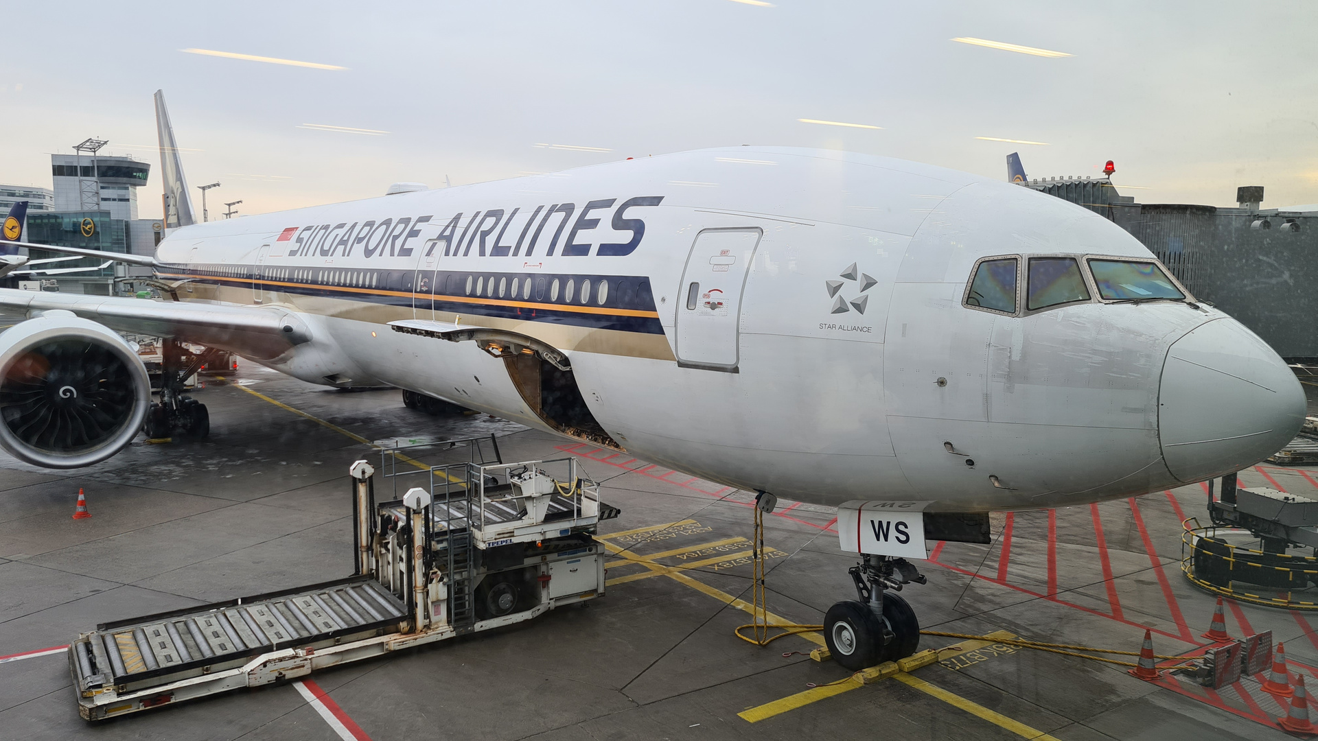 Mein Flieger nach Singapur