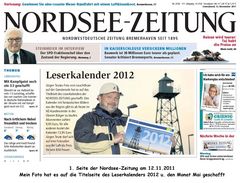 Mein Foto hat es auf die Titelseite des Leserkalenders 2012 u. den Monat Mai geschafft.